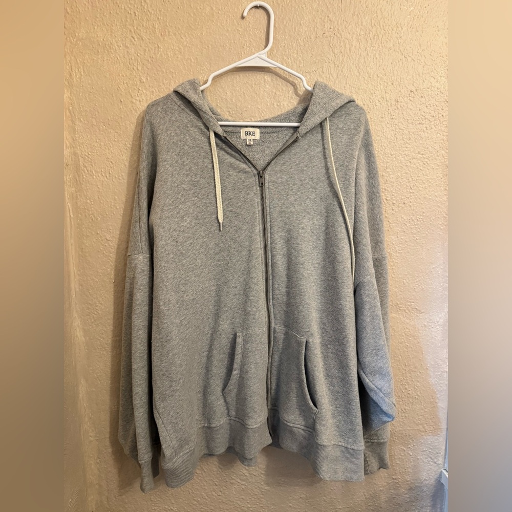 BKE Gray Zip-Up Hoodie